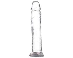 Addiction Crystal prísavkový dildo (priehľadný) - 20 cm