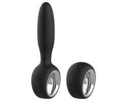 Aixiasia Dylon-Remote - bezdrôtový, nabíjateľný análny vibrátor (čierny)