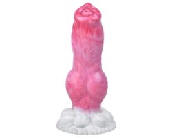 Animalorny Buldog - dildo psie penis - 17 cm (ružový)