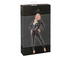 Čierny dlhý overal s hadím vzorom Noir