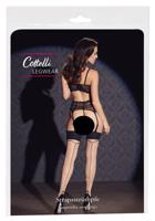 Cottelli Legwear - pančuchy s mašľou (prírodné)