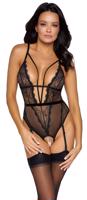 Cottelli String Body with Removable Suspenders - L