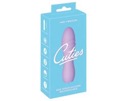 Cuties Mini 3 - nabíjateľný vodotesný špirálový vibrátor (fialový)