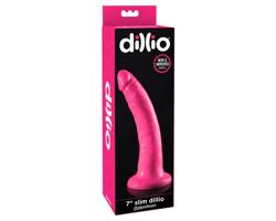 Dillio 7 - realistický dildo s prísavkou (18cm) - ružový
