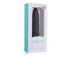 Easytoys Power Vibe - špirálový silikónový vibrátor (čierny)