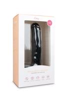 Easytoys - veľké dildo so semenníkmi a prísavkou (26,5cm) - čierne