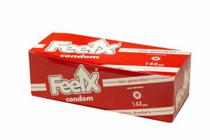 Feelx condom strawberry - kondómy s príchuťou jahoda (144 ks)
