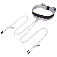 Fifty Shades of Grey Play Nice Satin & Lace Collar & Nippl