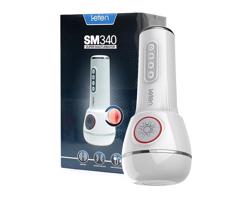 LETEN SM340 - Nabíjateľný, vibračný, sací, stonajúci masturbátor