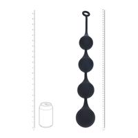 Levelz Silicone Waterdrop Anal Balls XXL 60mm Black
