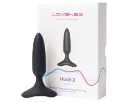 LOVENSE Hush 2 XS - nabíjací malý análny vibrátor (25mm) - čierny