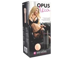 mystim OPUS Mica - realistická umelá vagína masturbátor (prírodná-čierna)