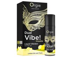 Orgie Dual Vibe - unisex tekutý vibrátor - Gin Tonic (15ml)