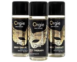 Orgie Sexy Therapy - zmyselný masážny olej set (3x30ml)