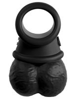 Pipedream King Cock Elite The Crown Jewels Vibrating Black
