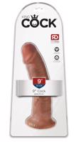 Pipedream King Cock - realistické dildo (23 cm) - tmavo telová farba