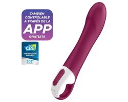 Satisfyer Big Heat - akumulátorový, vyhrievací G-bod vibrátor (červený)
