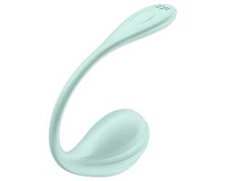 Satisfyer Hladká Lístková - inteligentné vibračné vajíčko (zelené)