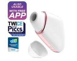 Satisfyer Love Triangle - inteligentný stimulátor klitorisu s tlakovými vlnami (biely)