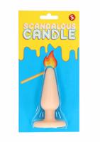 Scandalous - sviečka - análny kolík - prírodný (50g)
