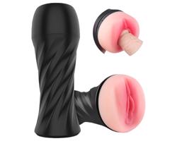 Sex HD Marcus - realistická umelá vagína v puzdre (čierno-prírodná)