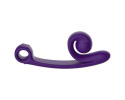 Snail Vibe Curve - 2v1 klitorisový stimulátor a vibrátor (fialový)