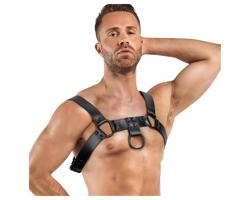 Spálňové Fantázie Bruno - čierny body postroj (S-XL)