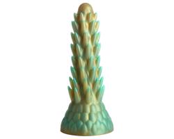 Stegosaurus Tvor – silikónové dildo - 20cm (zelené)