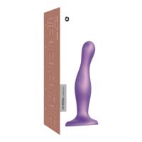 Strap-on-me Curvy M - vlnitý prísavkový dildo (fialový)
