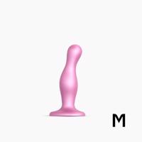 Strap-on-me Curvy M vlnitý, prísavkový dildo - Sugar Pink