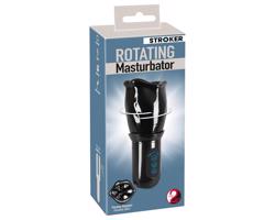 STROKER Rotating - nabíjateľný, rotačný ústny masturbátor (čierny)