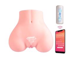 Vibeconnect - inteligentný torzo masturbátor (prírodný)