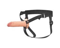 X-TENSION Elite - dutý pripínací dildo (prírodný)