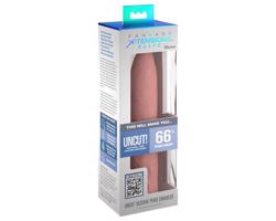 X-TENSION Elite – nastaviteľný otvorený návlek na penis (prírodný)