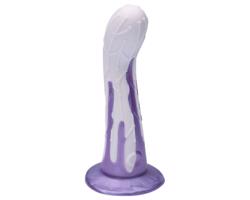 Ylva & Dite Cryptodite - dildo s prísavkami, vzorované (ružovo-fialové)