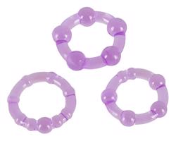 You2Toys - Buď tvrdý! Sada krúžkov na penis - fialová (3 ks)