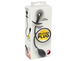 You2Toys - guľôčkový pumpovateľný análne dildo (čierne)