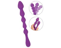 You2Toys - Guľovitý, flexibilný análny dildo - (fialová)