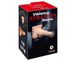 You2Toys Strap-on - dutý, pripínací vibrátor (prírodný)